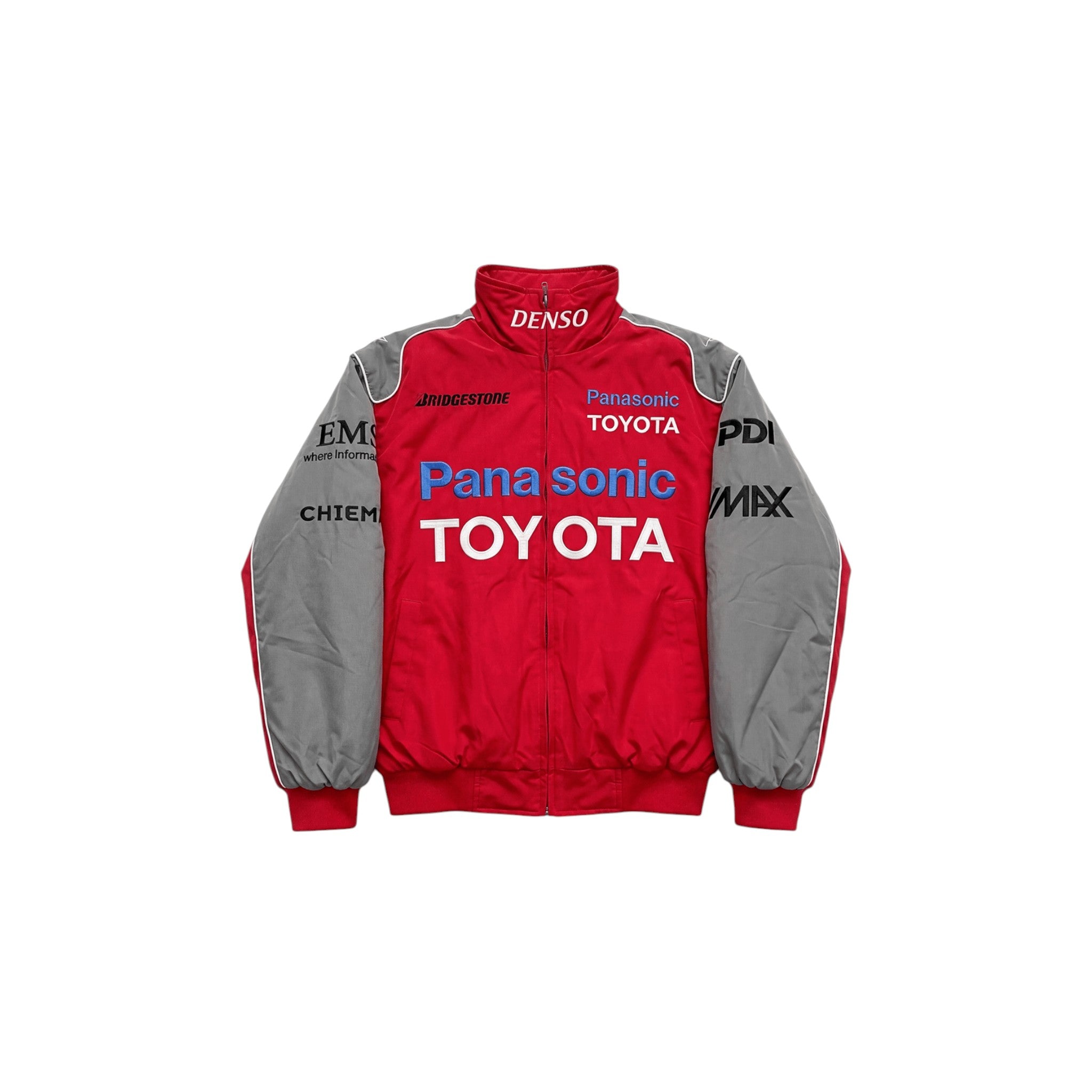 Toyota F1 Vintage Racing Jacket - Red&Grey Edition