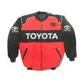 Toyota Vintage Racing Jacket - Embroidered Classic Motorsport Gear - Speedxcrafts