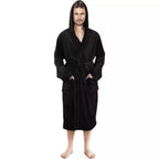 Unisex Fleece Hooded Bathrobes - Speedxcrafts