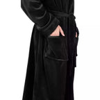 Unisex Fleece Hooded Bathrobes - Speedxcrafts