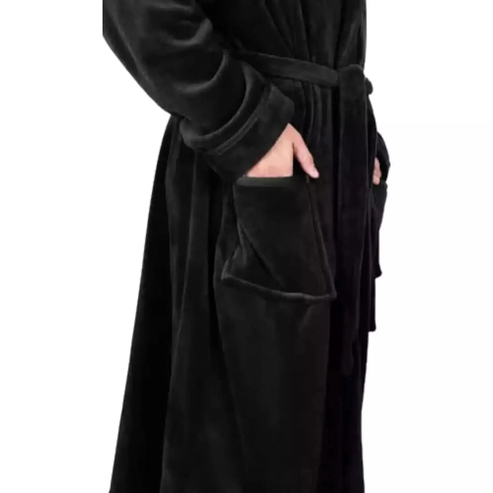 Unisex Fleece Hooded Bathrobes - Speedxcrafts