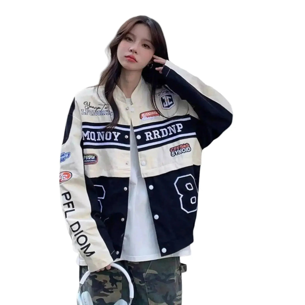 Vintage Bomber Race Car Jacket - Speedxcrafts