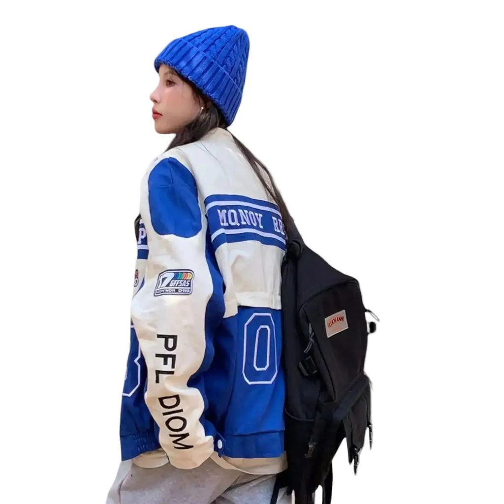 Vintage Bomber Race Car Jacket - Speedxcrafts