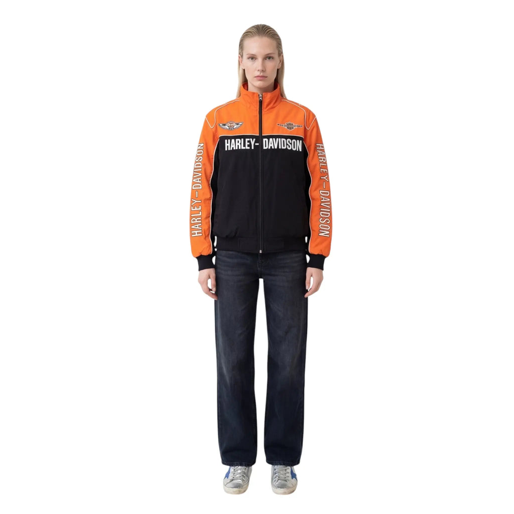Vintage Harley Davidson 100th Anniversary Jacket (Orange Edition)