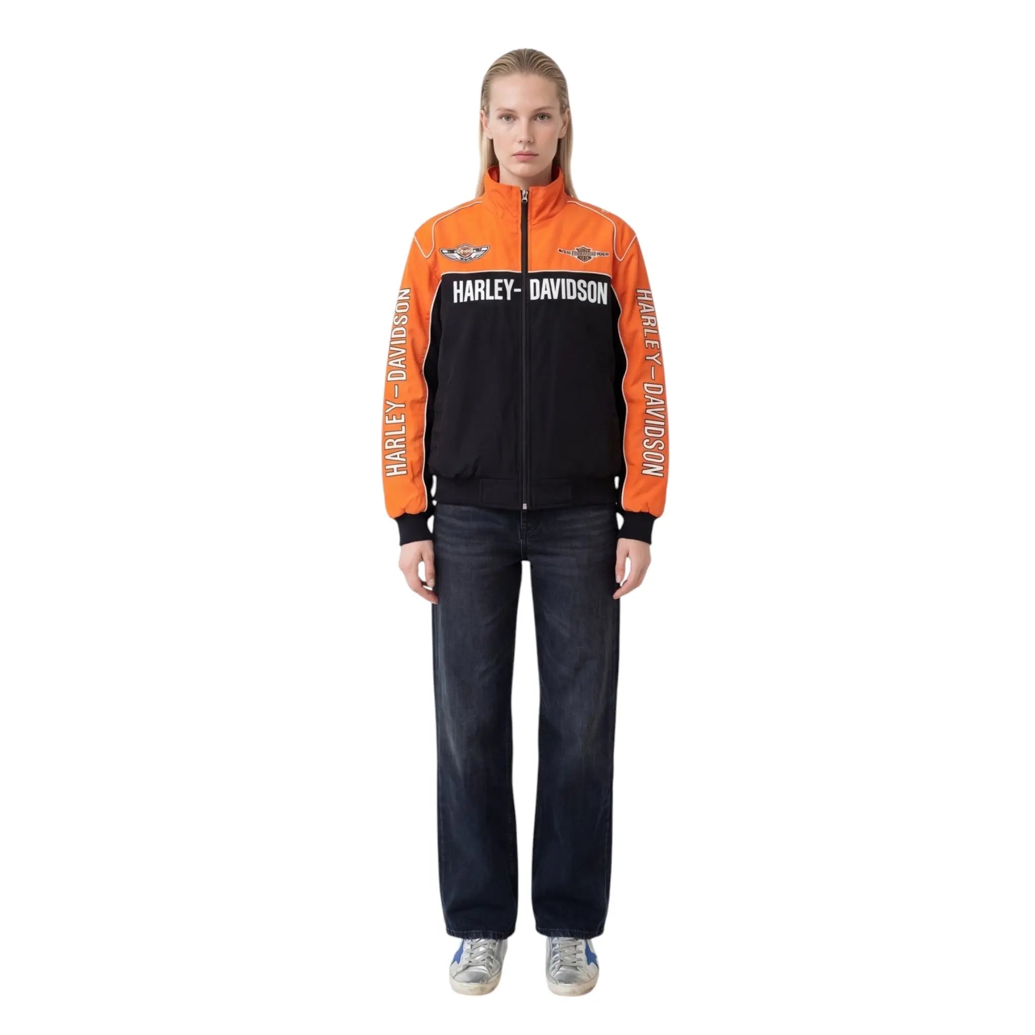 Vintage Harley Davidson 100th Anniversary Jacket (Orange Edition)