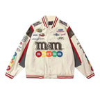 Vintage M&M Racing Jacket - Embroidered Classic Motorsport Gear - Speedxcrafts