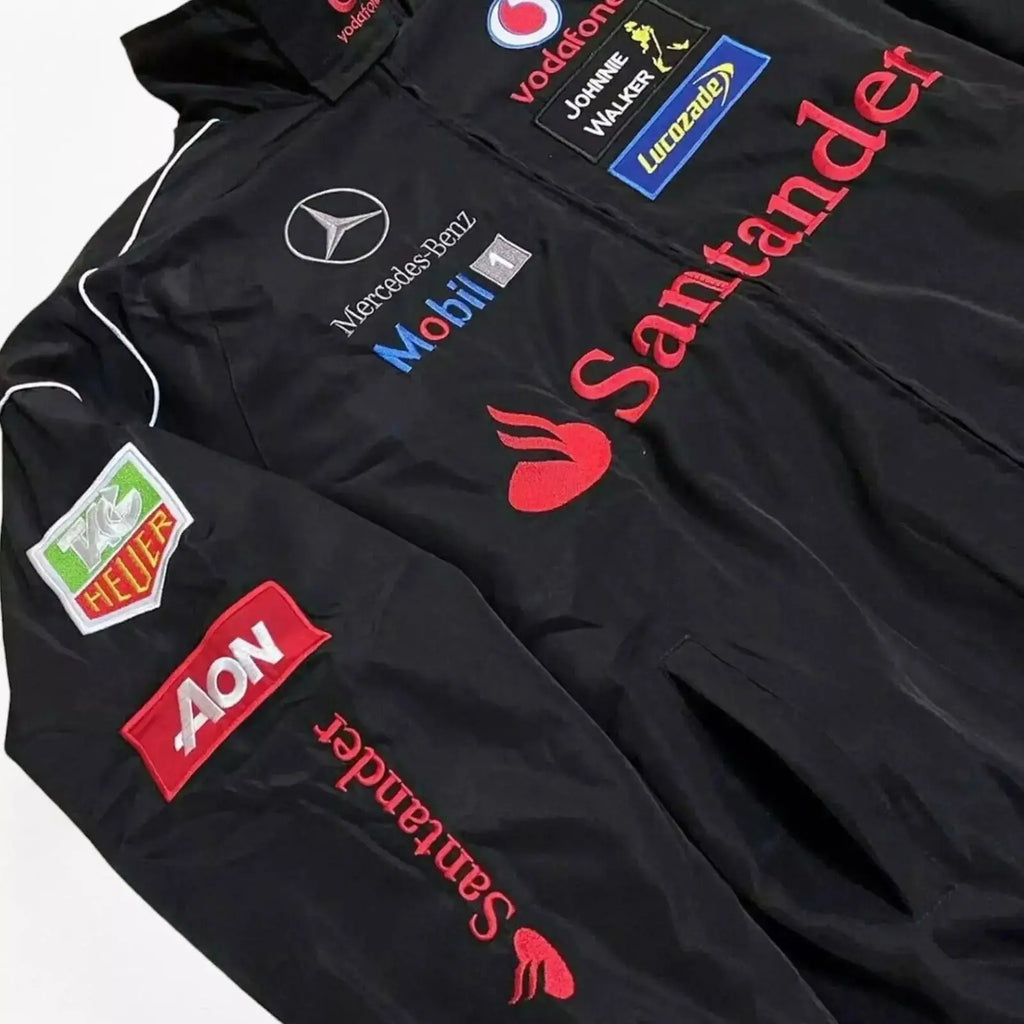 Vintage Mercedes-Benz F1 Embroidered Retro Racing Jacket