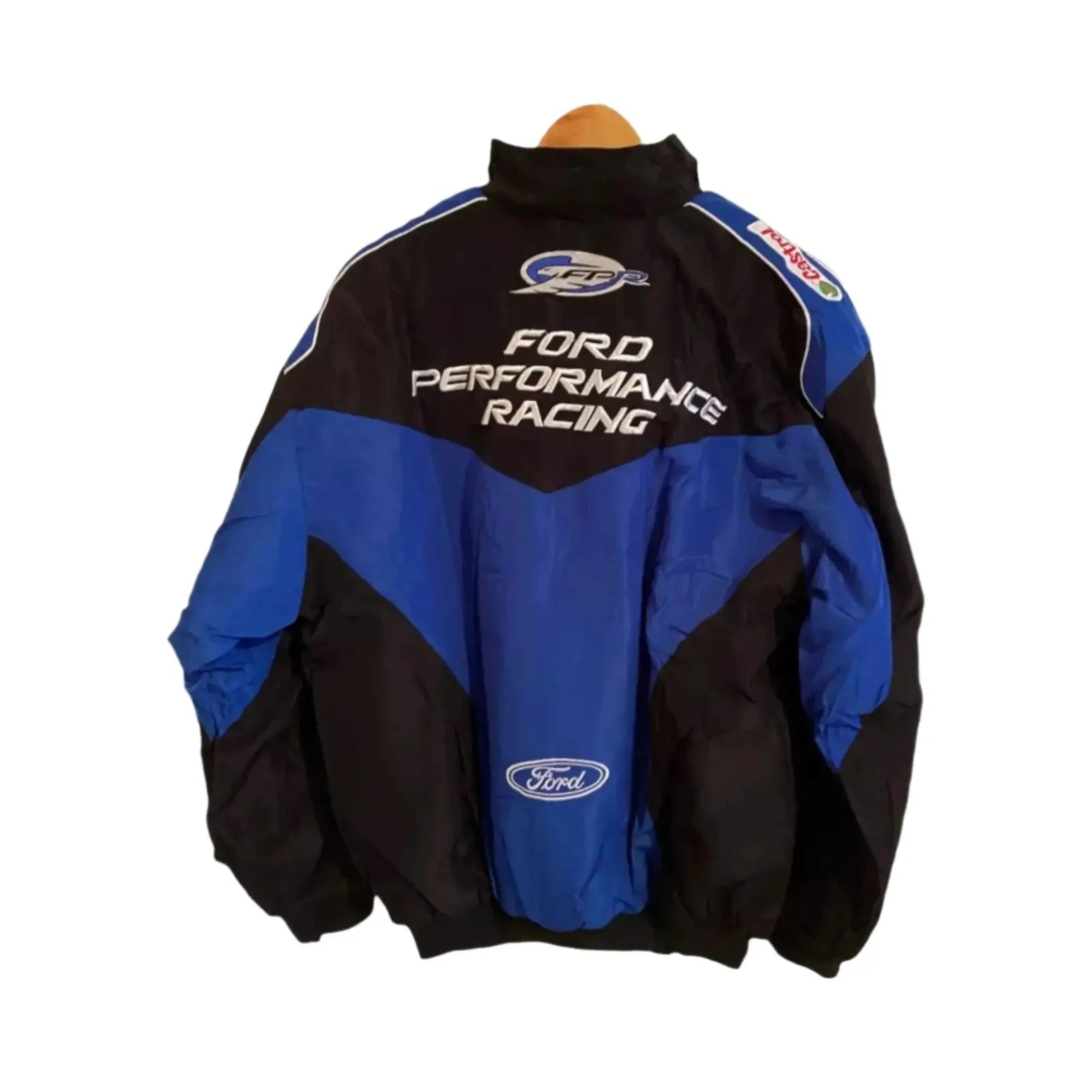 Vintage Navy/Blue Ford Performance Racing Bomber Jacket - Speedxcrafts