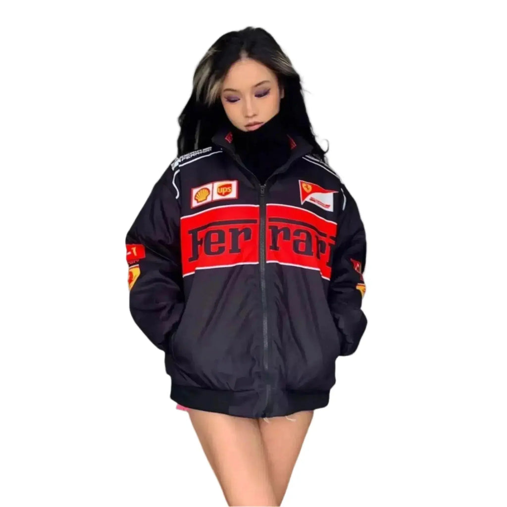 Vintage Unisex Formula 1 Jacket - Classic Racing Style and Comfort - Speedxcrafts