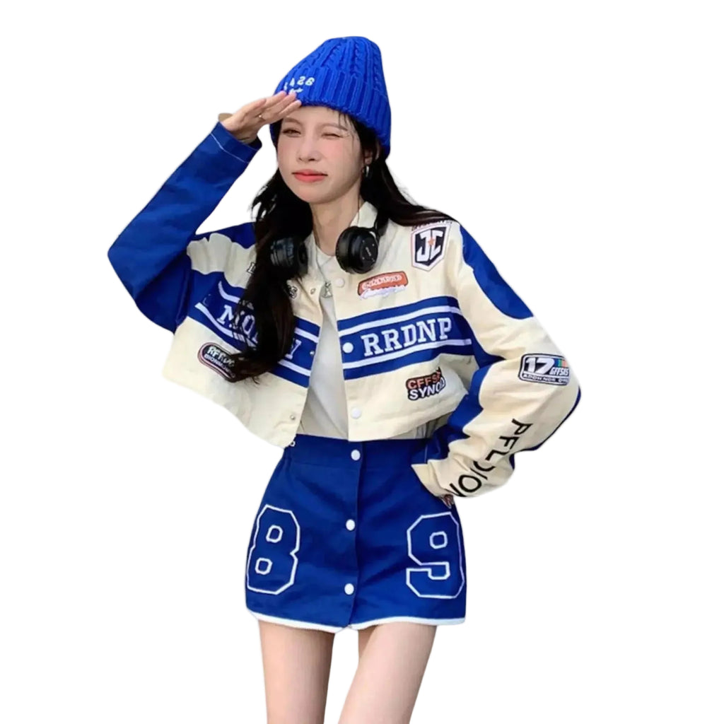 Vintage Bomber Race Car Jacket - Speedxcrafts – Speedx Crafts