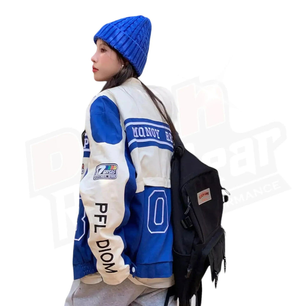 Vintage Bomber Race Car Jacket - Speedxcrafts