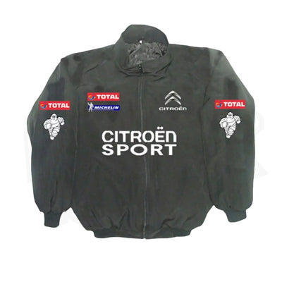 Vintage Citroen F1 Racing Embroidered Bomber Jacket - Speedxcrafts