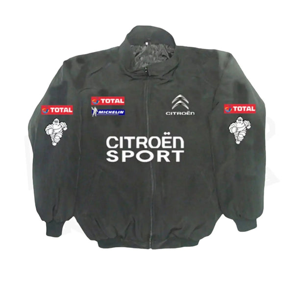Vintage Citroen F1 Racing Embroidered Bomber Jacket - Speedxcrafts