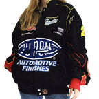 Vintage Dupont Windbreaker Printed Jacket - Speedxcrafts