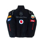 Vintage Edition Black Mercedes F1 Jacket