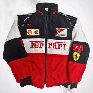 Vintage Ferrari Formula 1 Racing Jacket - Speedxcrafts