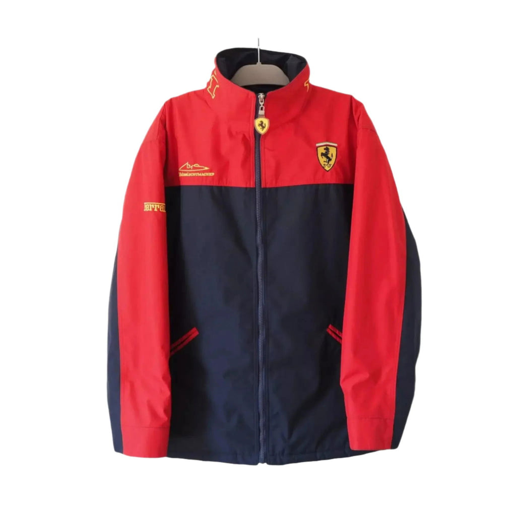 Vintage Ferrari Michael Schumacher 90's F1 Racing Team Jacket - Speedxcrafts