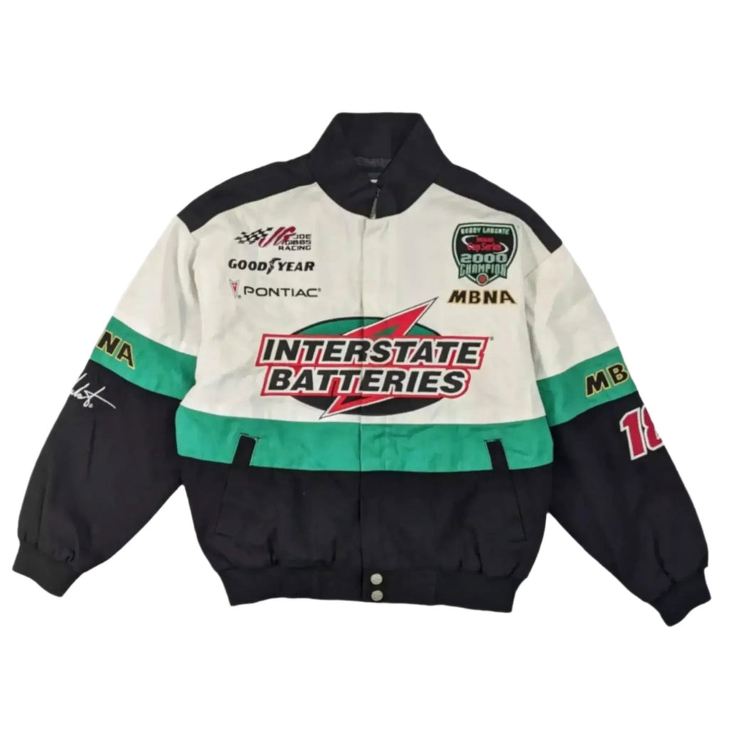 Vintage Interstate Batteries NASCAR Racing Jacket | Official Merchandise - Speedxcrafts