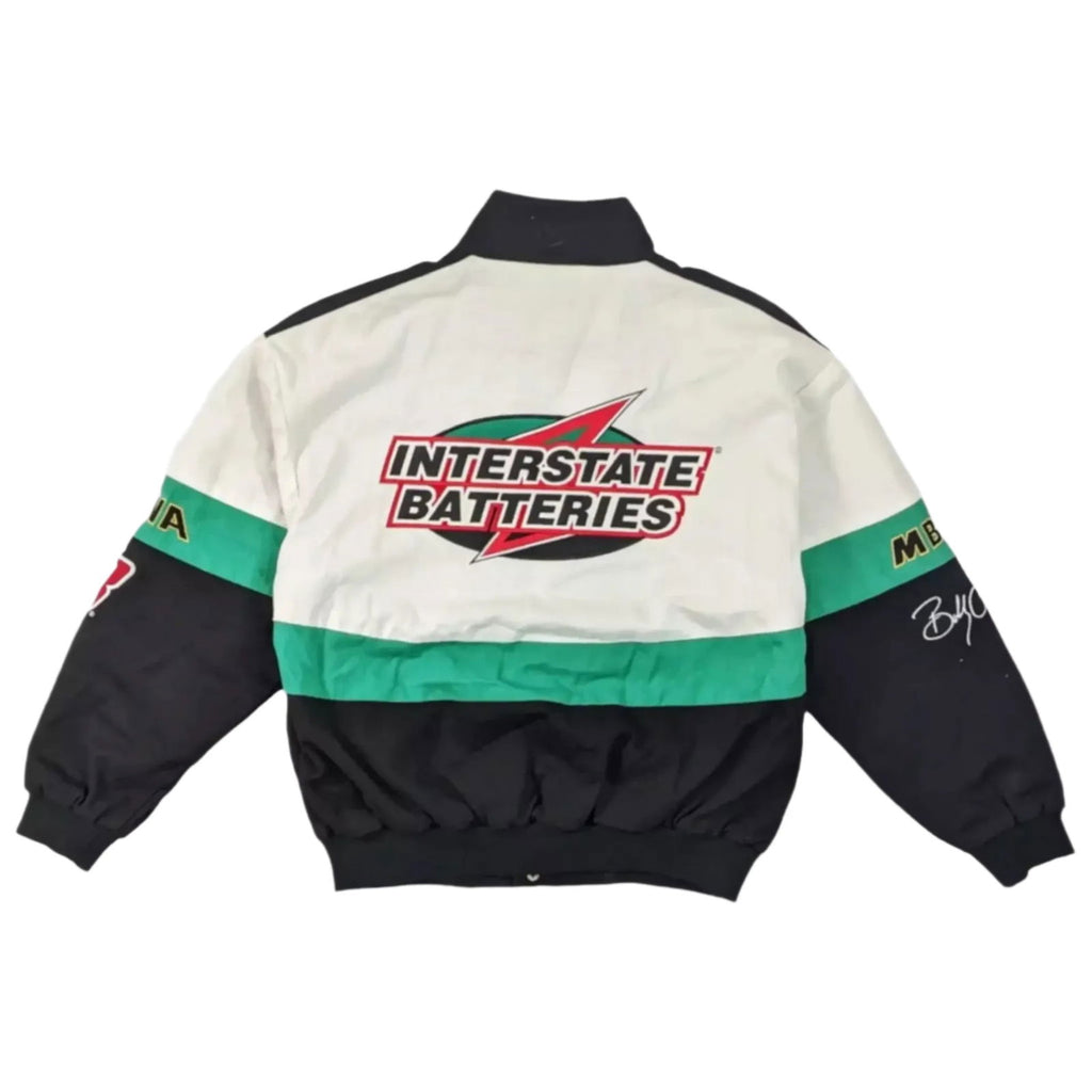 Vintage Interstate Batteries NASCAR Racing Jacket | Official Merchandise - Speedxcrafts