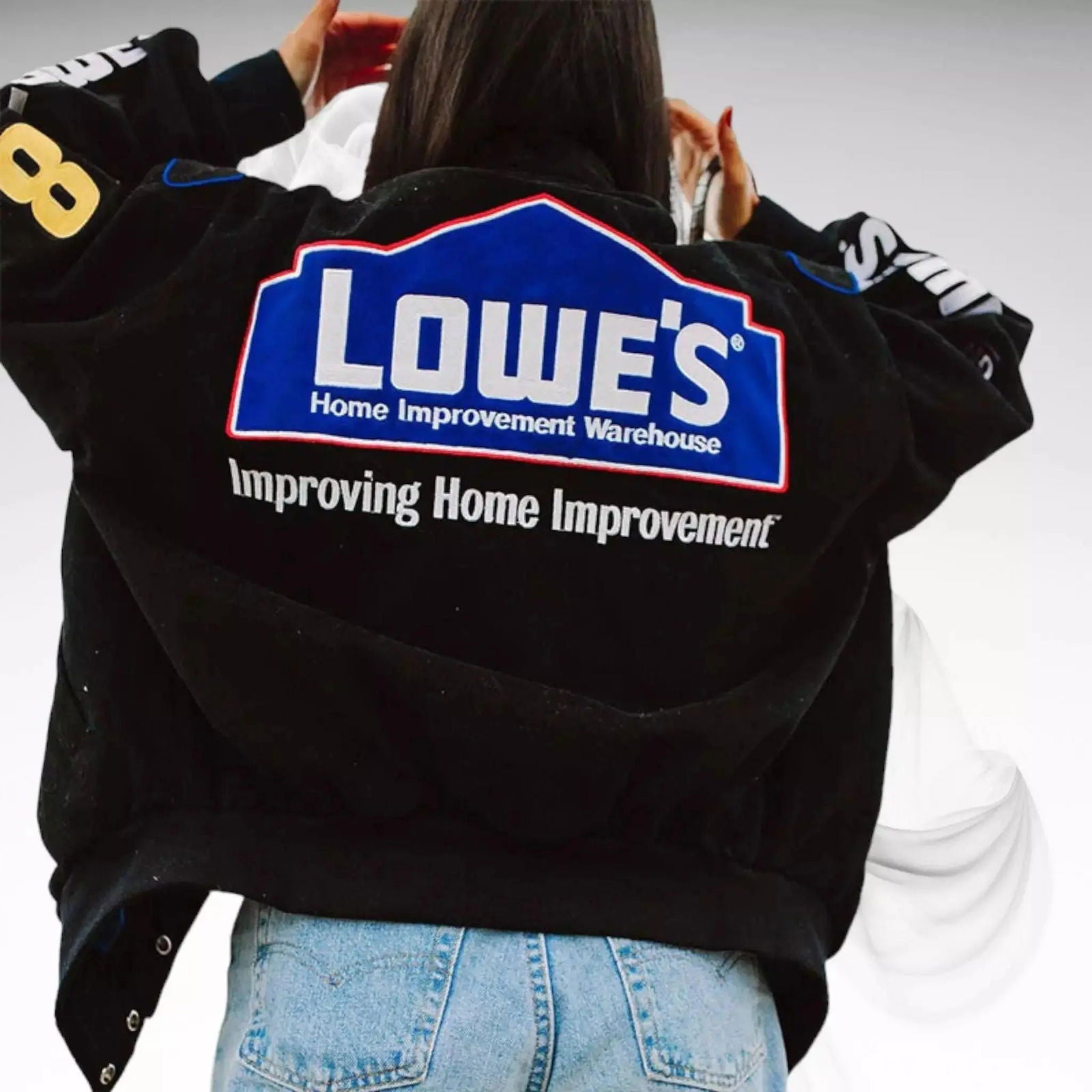 Vintage Lowe's Nascar Racing Jacket - Speedxcrafts