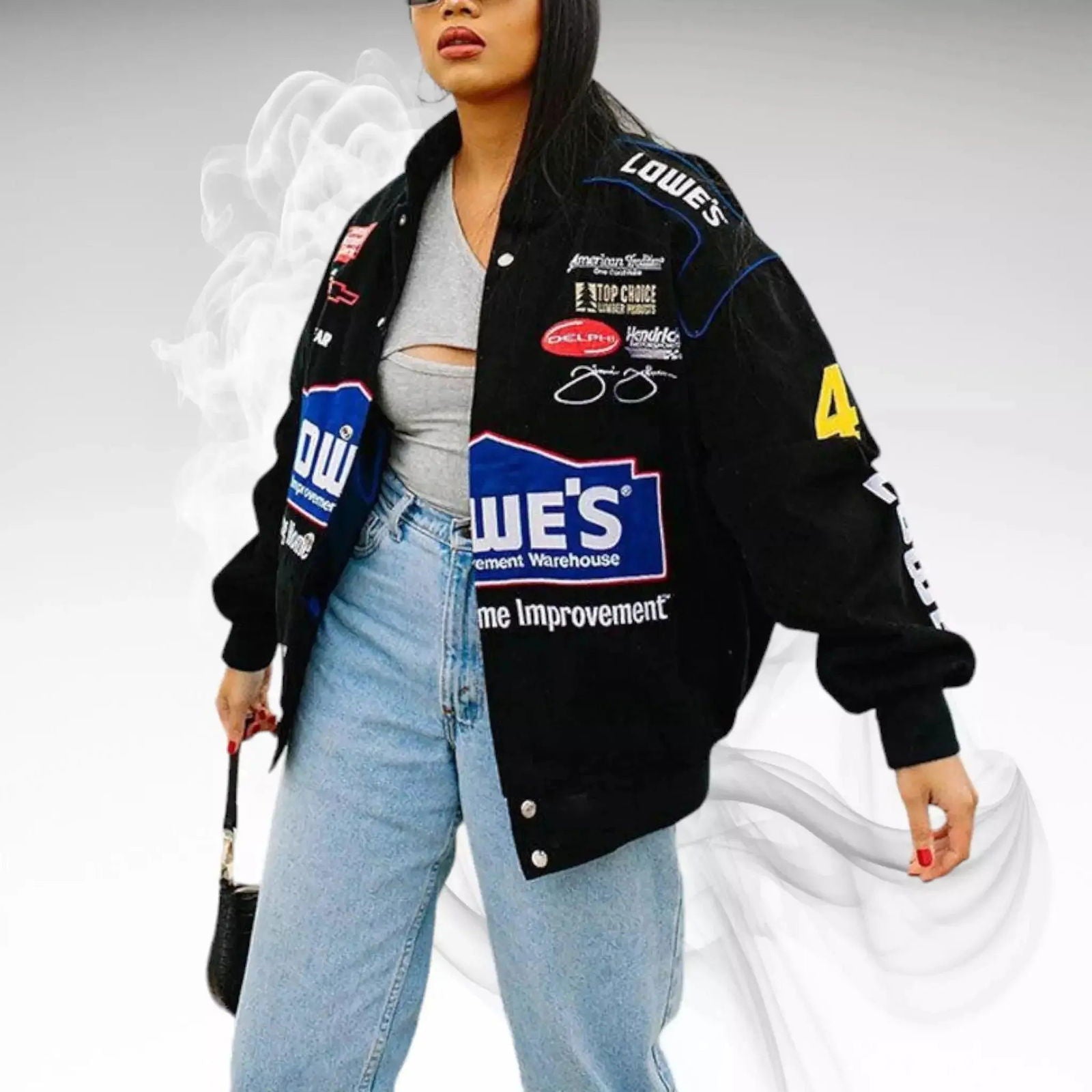 Vintage Lowe's Nascar Racing Jacket - Speedxcrafts