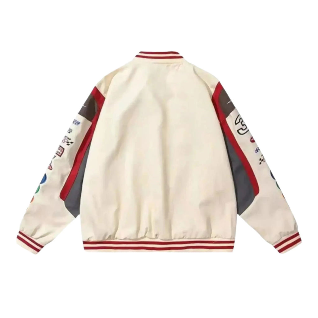 Vintage M&M Racing Jacket - Embroidered Classic Motorsport Gear - Speedxcrafts