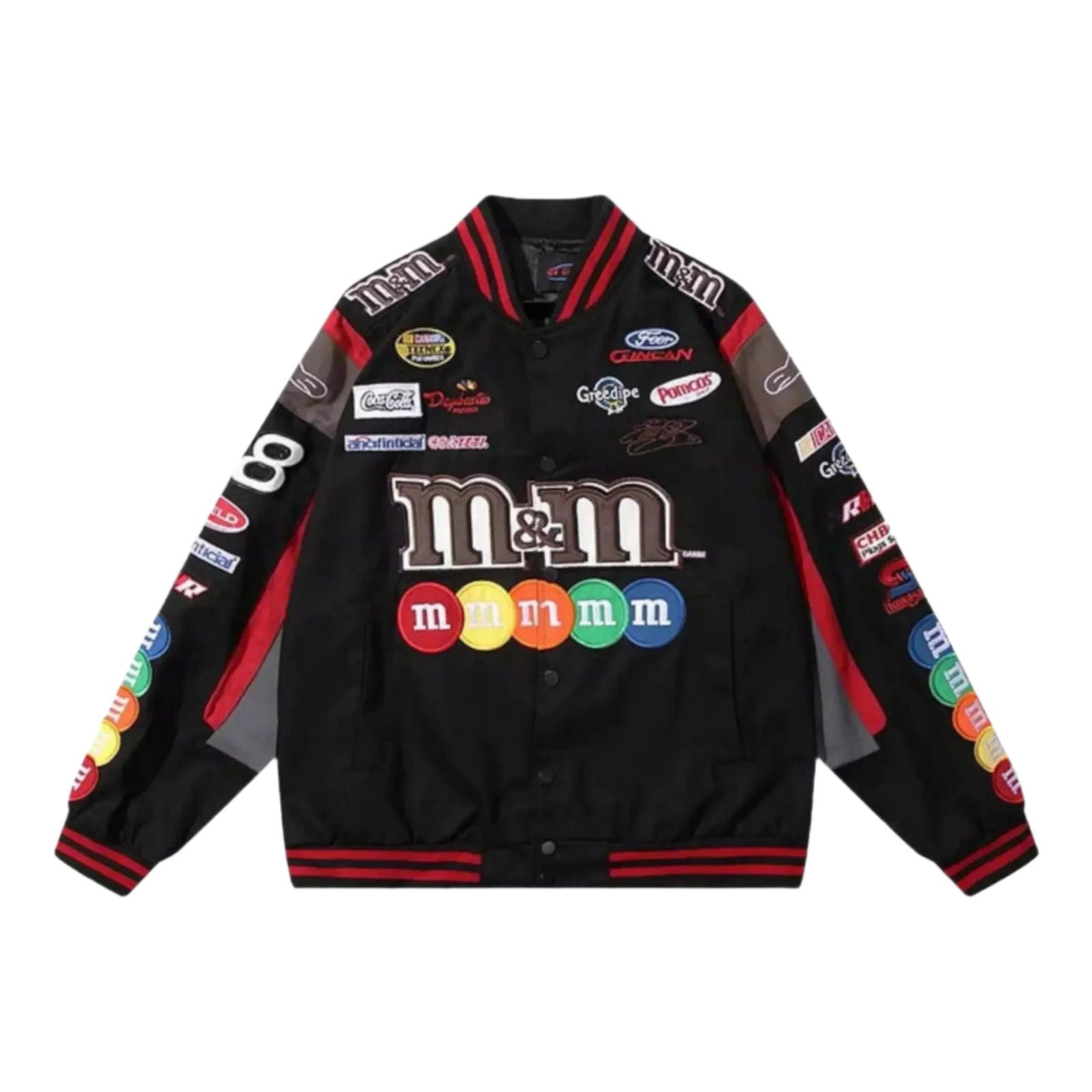 Vintage M&M Racing Jacket - Embroidered Classic Motorsport Gear - Speedxcrafts