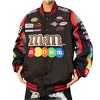 Vintage M&M Racing Jacket - Embroidered Classic Motorsport Gear - Speedxcrafts