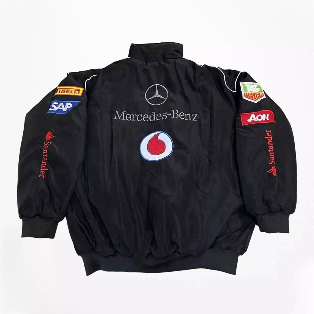 Vintage Mercedes-Benz F1 Embroidered Retro Racing Jacket