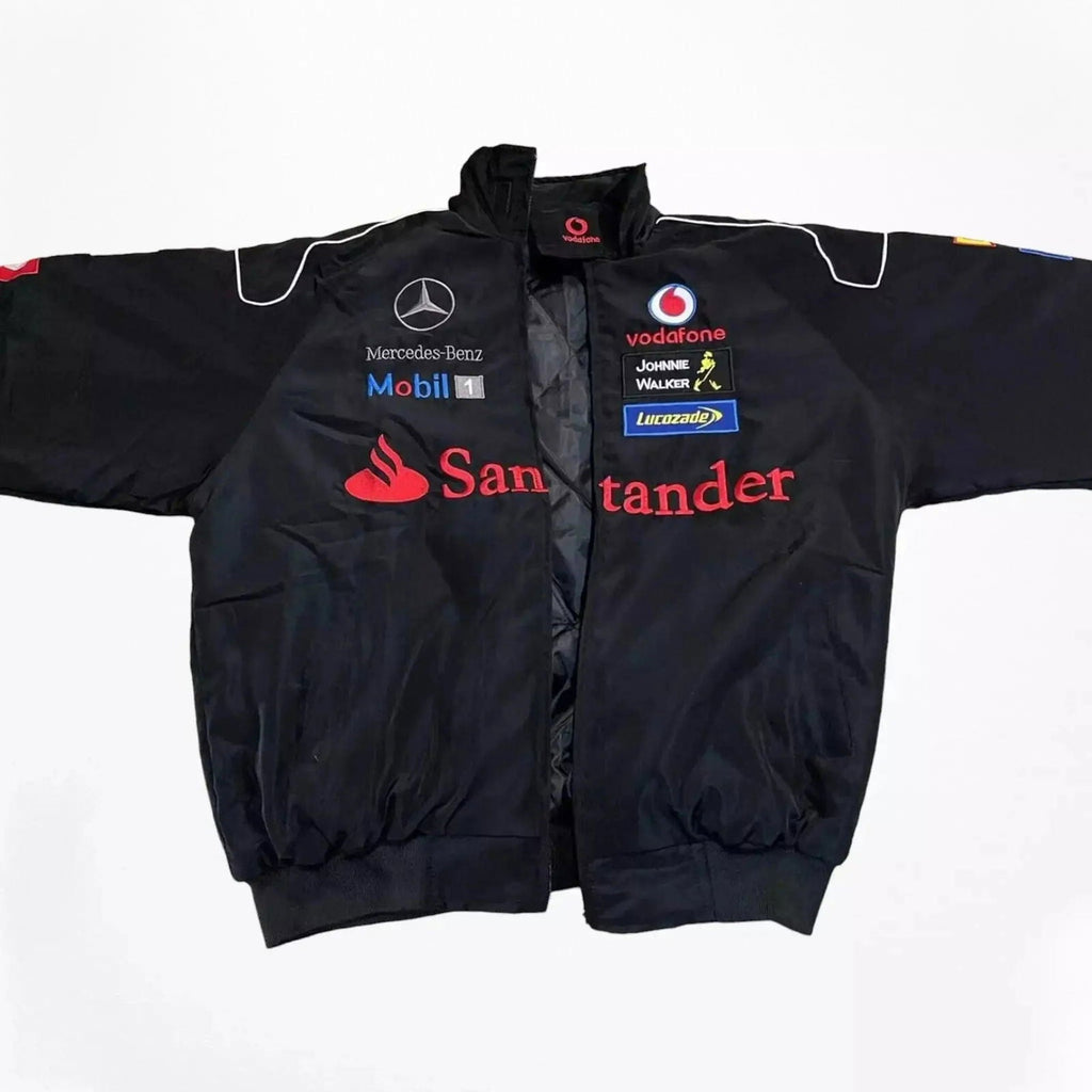 Vintage Mercedes-Benz F1 Embroidered Retro Racing Jacket