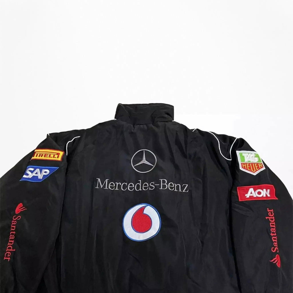 Vintage Mercedes-Benz F1 Embroidered Retro Racing Jacket