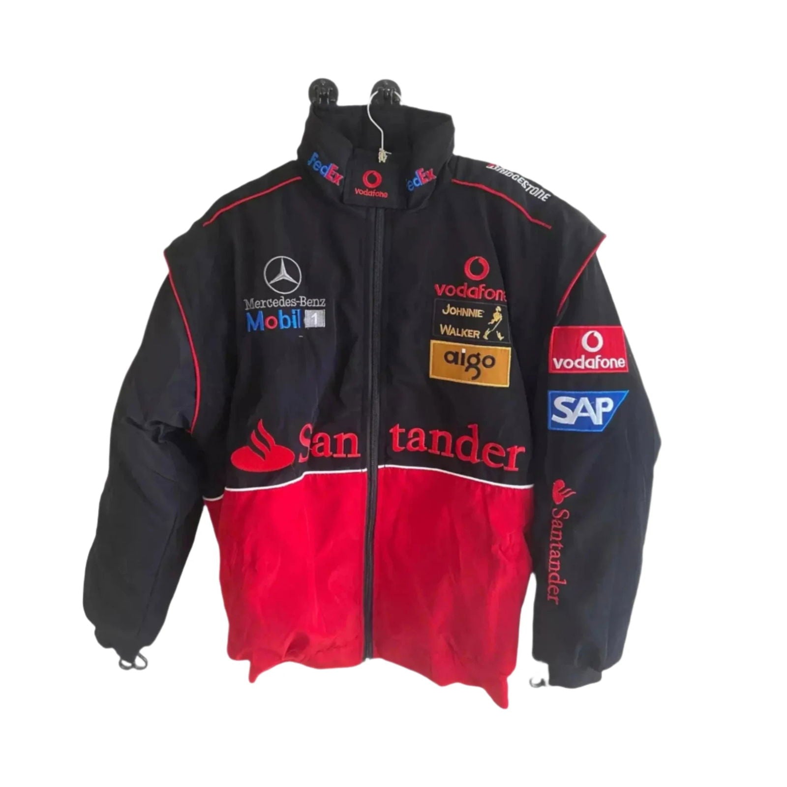 Vintage Mercedes AMG F1 Racing Bomber Jacket