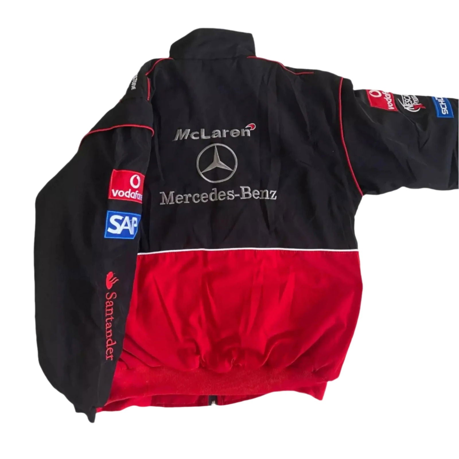 Vintage Mercedes AMG F1 Racing Bomber Jacket