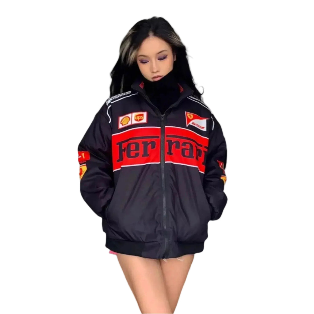 Vintage Unisex Formula 1 Jacket - Classic Racing Style and Comfort - Speedxcrafts