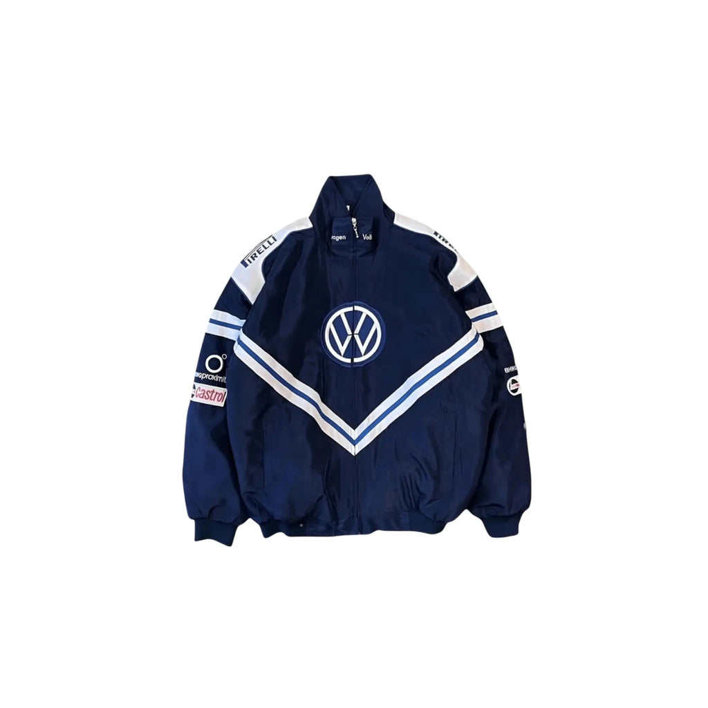 Volkswagen F1 Vintage Racing Jacket | Retro Motorsport Edition Speedx Crafts