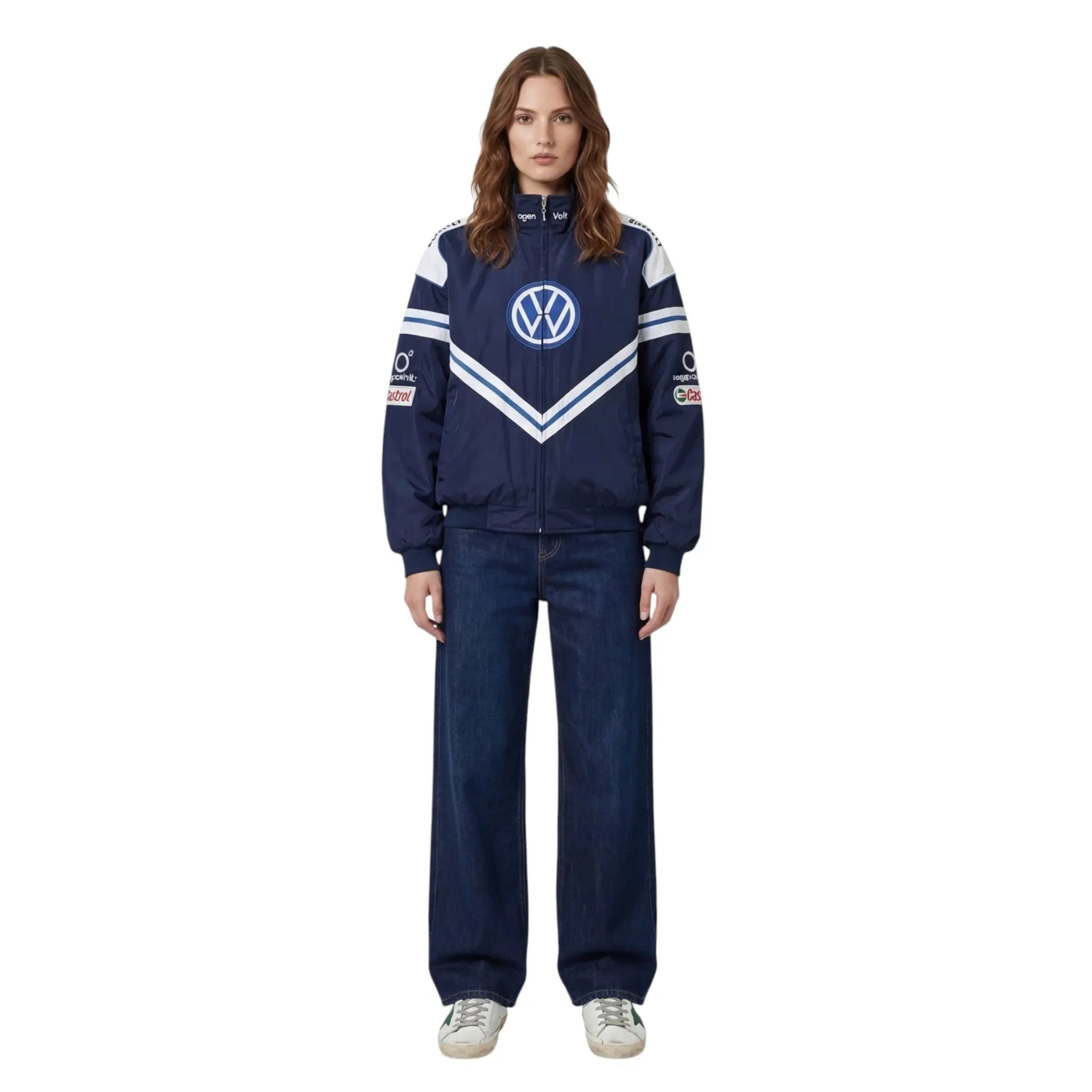 Volkswagen F1 Vintage Racing Jacket | Retro Motorsport Edition Speedx Crafts