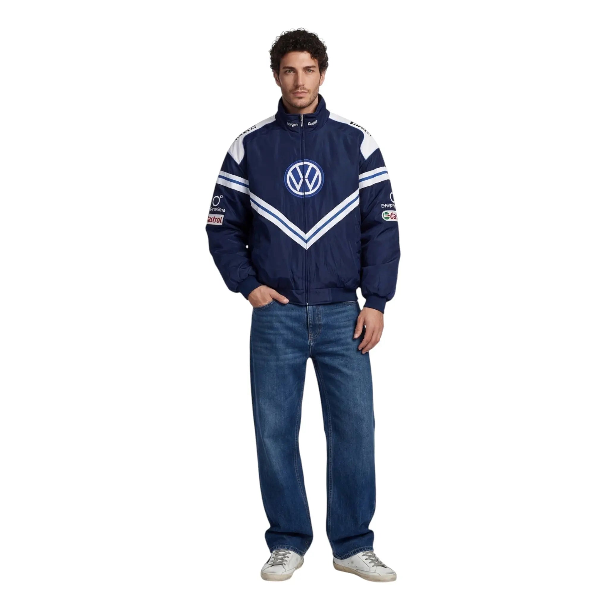 Volkswagen F1 Vintage Racing Jacket | Retro Motorsport Edition Speedx Crafts