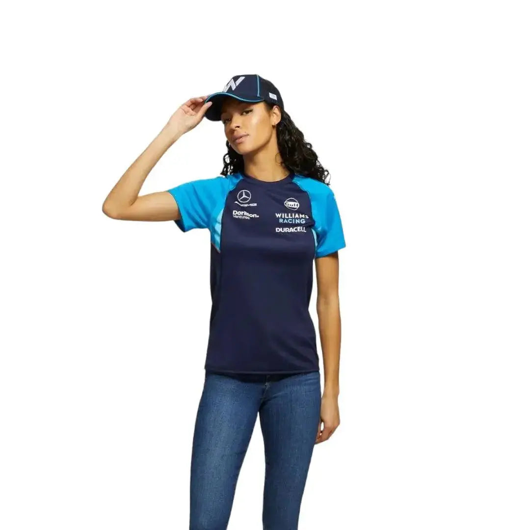 Women's Classic Kit Navy Williams Racing T-Shirt - Speedxcrafts