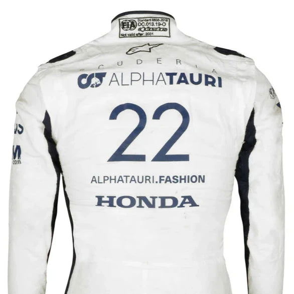 Yuki Tsunoda 2021 Replica F1 Suit - AlphaTauri Rookie Season - Speedxcrafts