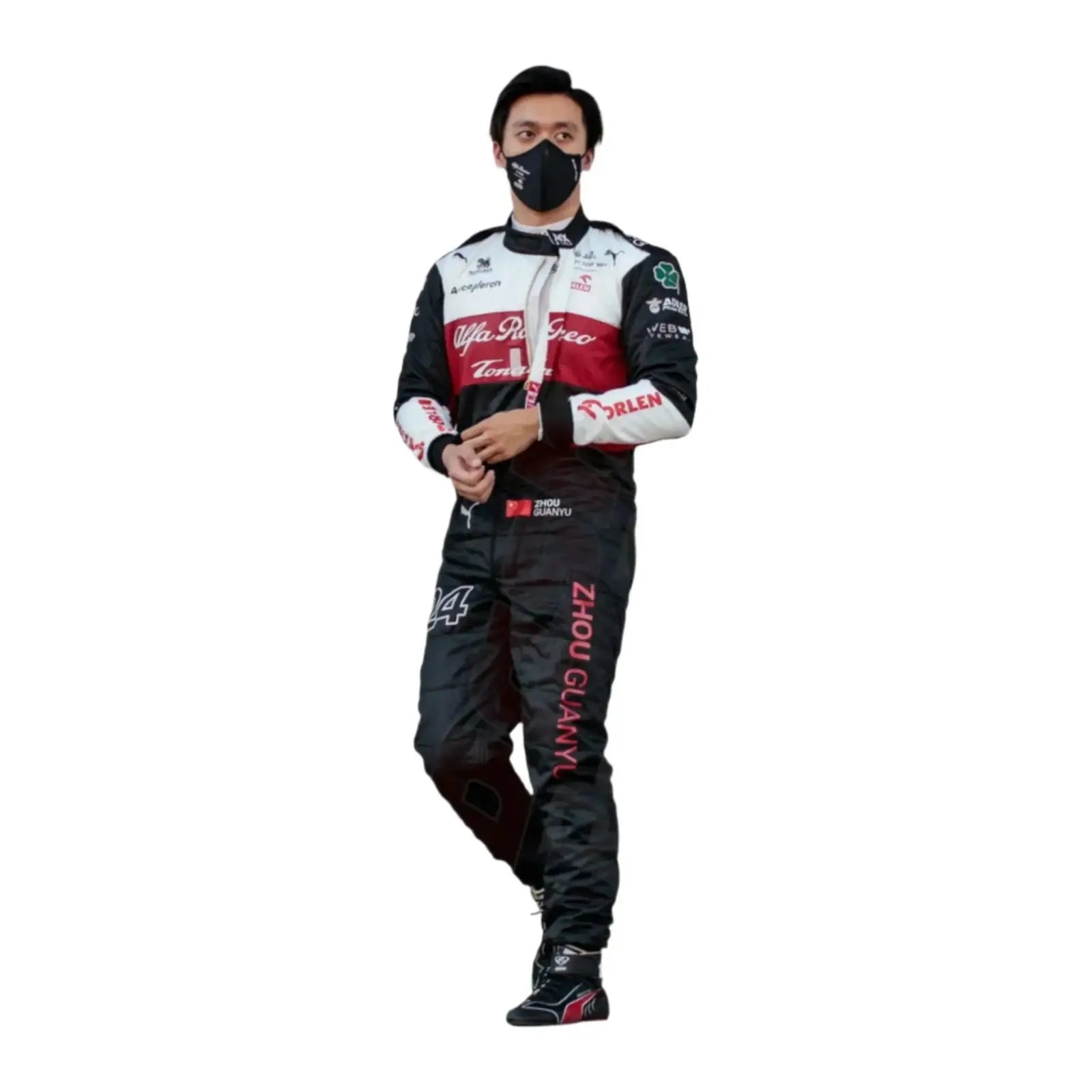 Zhou Guanyu Alfa Romeo 2022 F1 Race Boots - Italian GP - Speedxcrafts