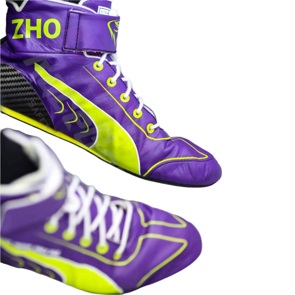 Zhou Guanyu 2023 Alfa Romeo F1 Team Race Boots - Speedxcrafts