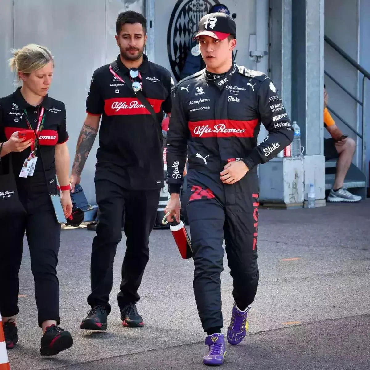 Zhou Guanyu 2023 Alfa Romeo F1 Team Race Boots - Speedxcrafts