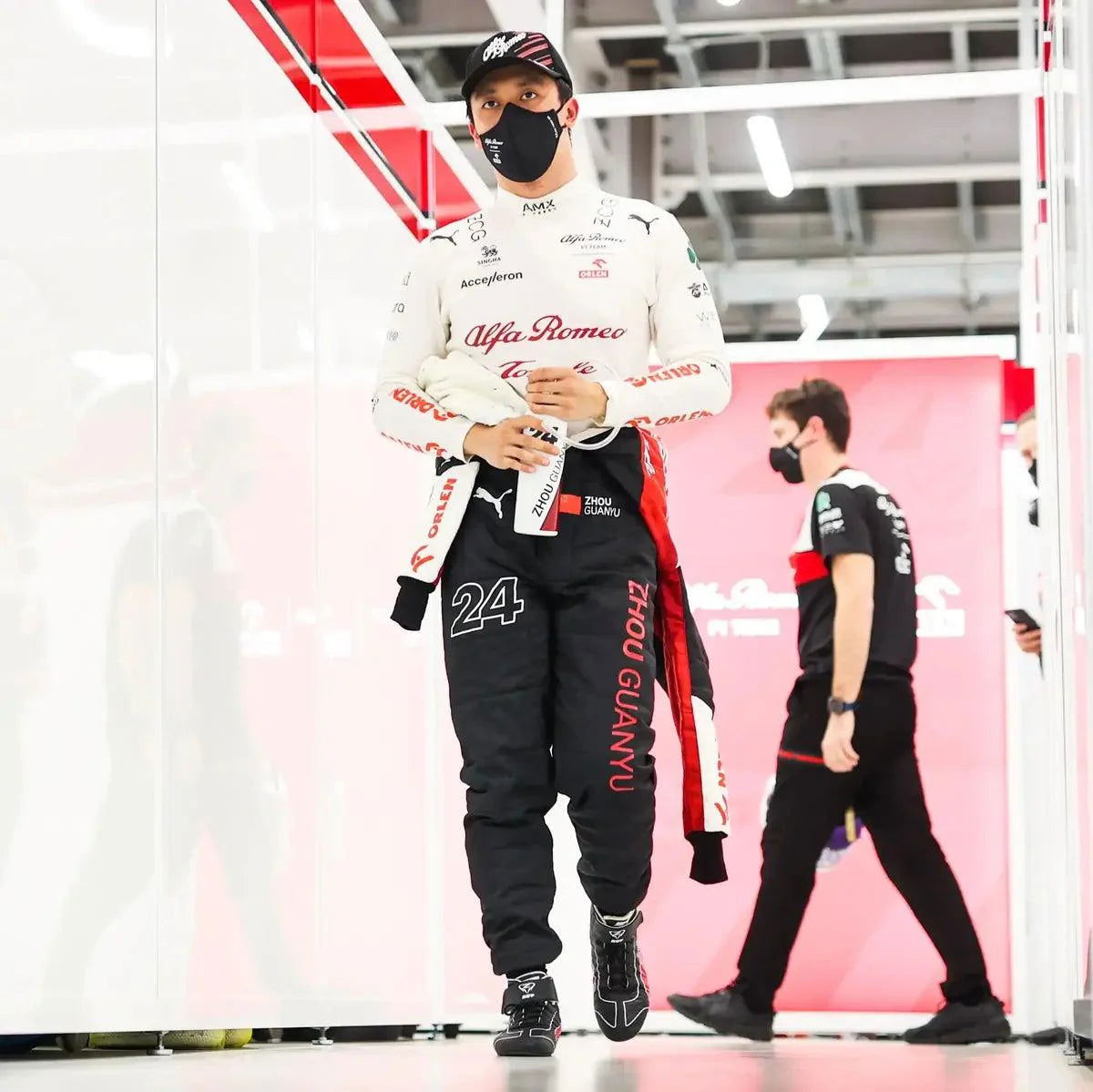 Zhou Guanyu Alfa Romeo 2022 F1 Race Boots - Italian GP - Speedxcrafts