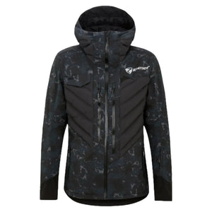 Ziener RCE Coach Jacket for Men - Black Foggy Print Ski Jacket - Speedxcrafts
