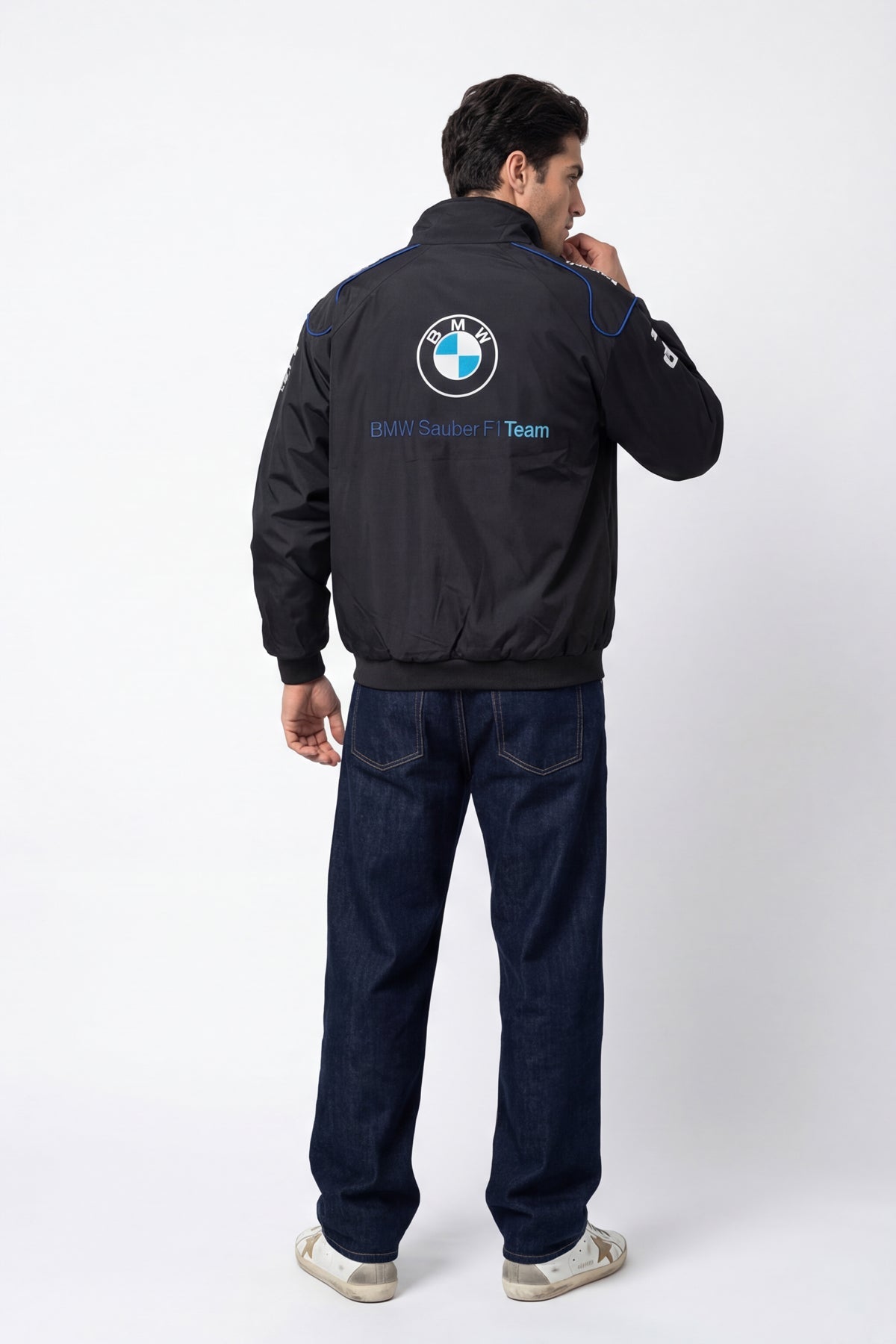 BMW F1 Vintage Racing Jacket - Black Edition Poky Development
