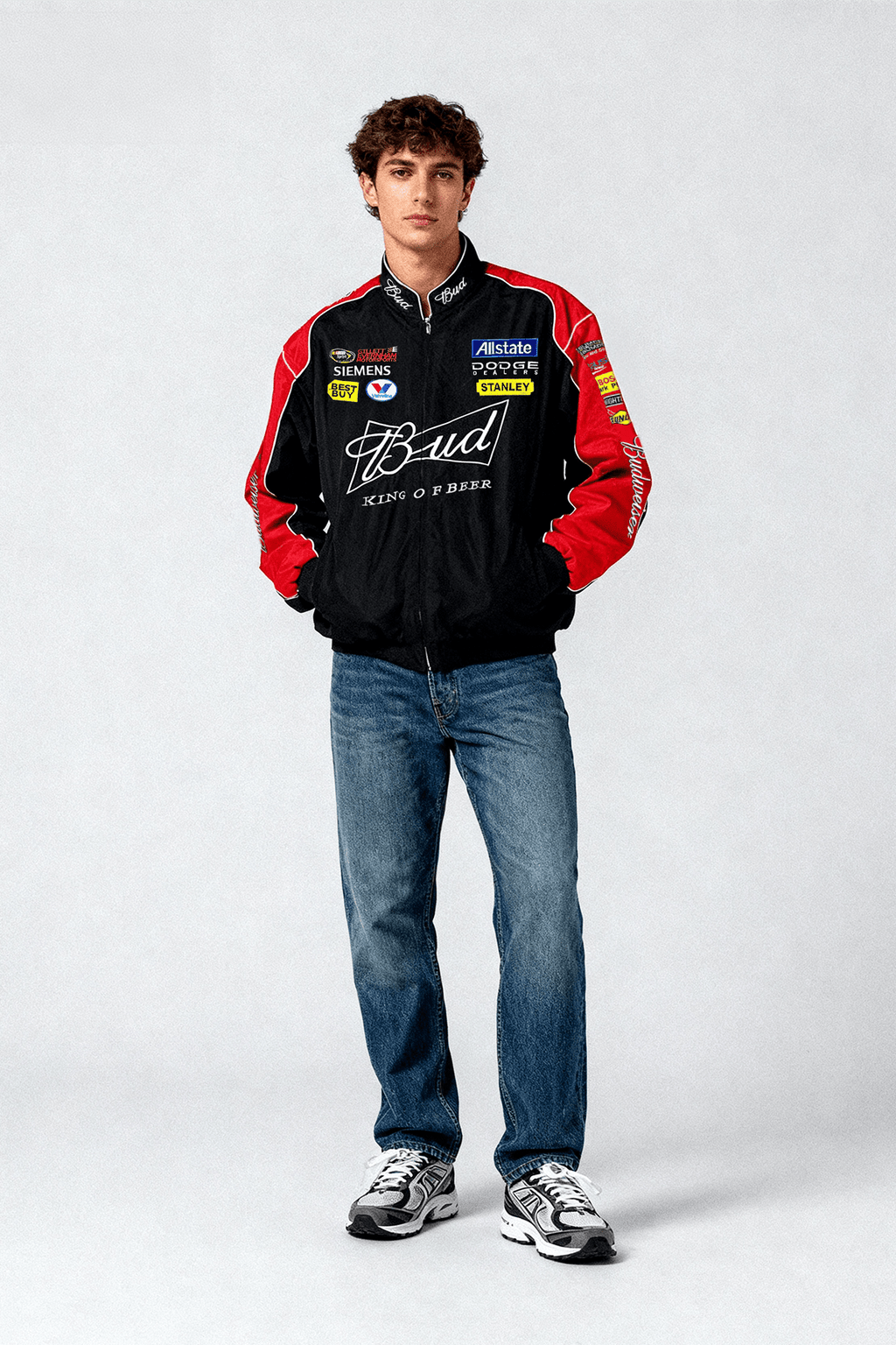 Budweiser Racing Vintage Jacket - Black Edition Poky Development