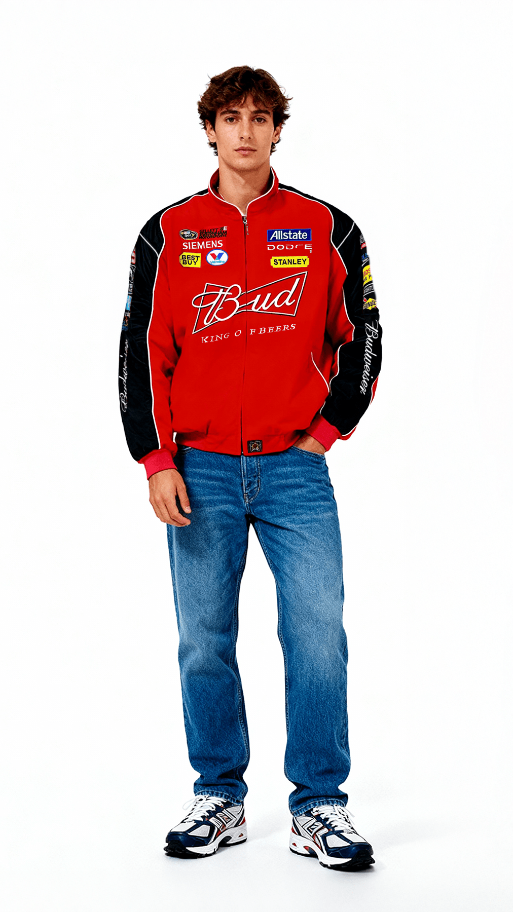 Budweiser Racing Vintage Jacket - Red Edition Poky Development