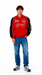 Budweiser Racing Vintage Jacket - Red Edition Poky Development