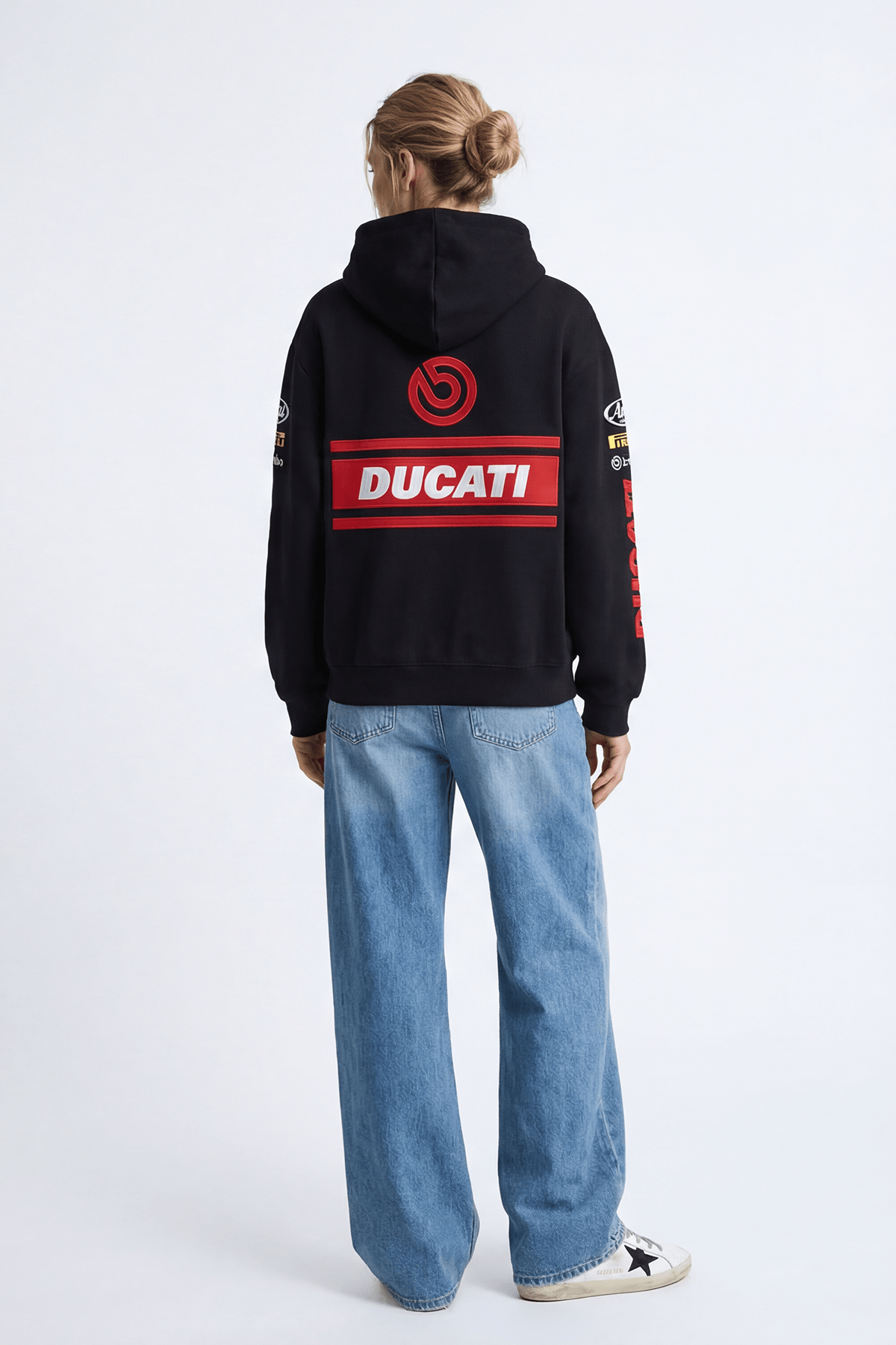 Ducati Racing Heritage Oversized Hoodie - Vintage Black J4R