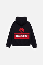 Ducati Racing Heritage Oversized Hoodie - Vintage Black J4R